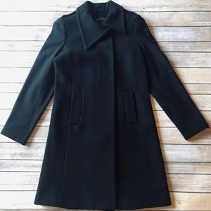 Joe’s Jeans Black Wool/Cashmere Dress Coat S NEW